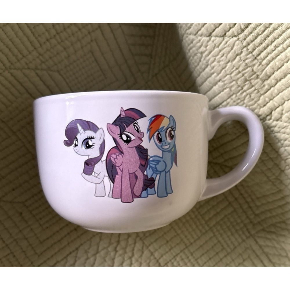 My Little Pony White  Hasbro Coffee/soup Mug Cup Ceramic Large